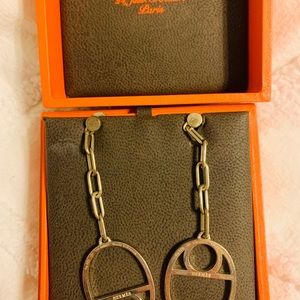 Hermès Silver Chain Earings